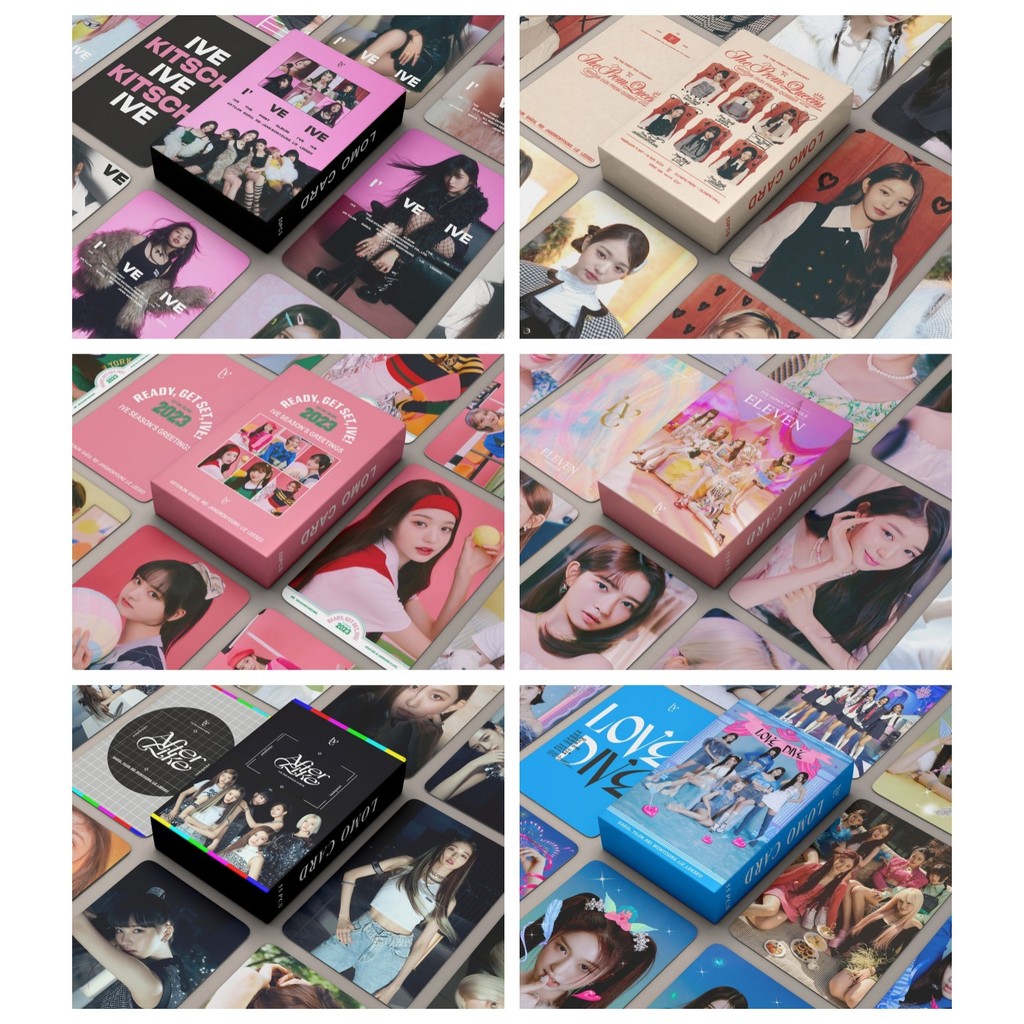 Tổng hợp set 55 lomo card IVE