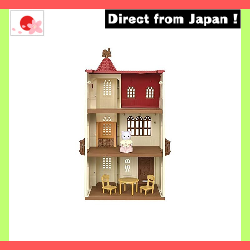 【Japan Original】
EPOCH Sylvanian Families House [House with a Red Roof and an Elevator] H-49