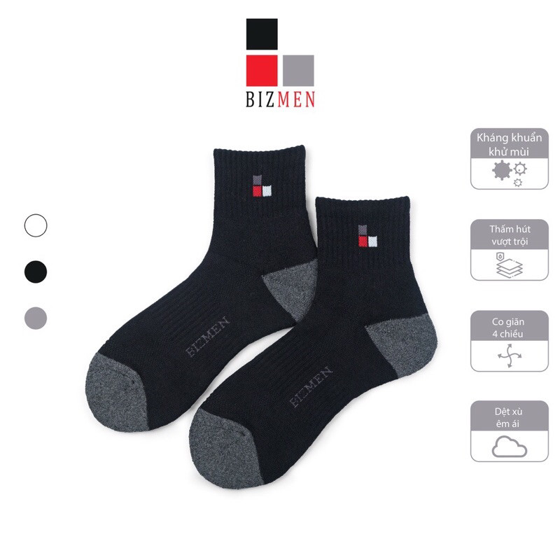 Tất nam công sở BIZMEN kháng khuẩn khử mùi CST-02