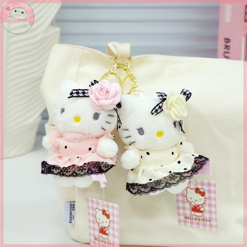 BWHTE Kawaii Sanrio Sang Trọng Hello Kitty Mặt Dây Chuyền Nhỏ Búp Bê Hello Kitty Móc Khóa Trang Trí 