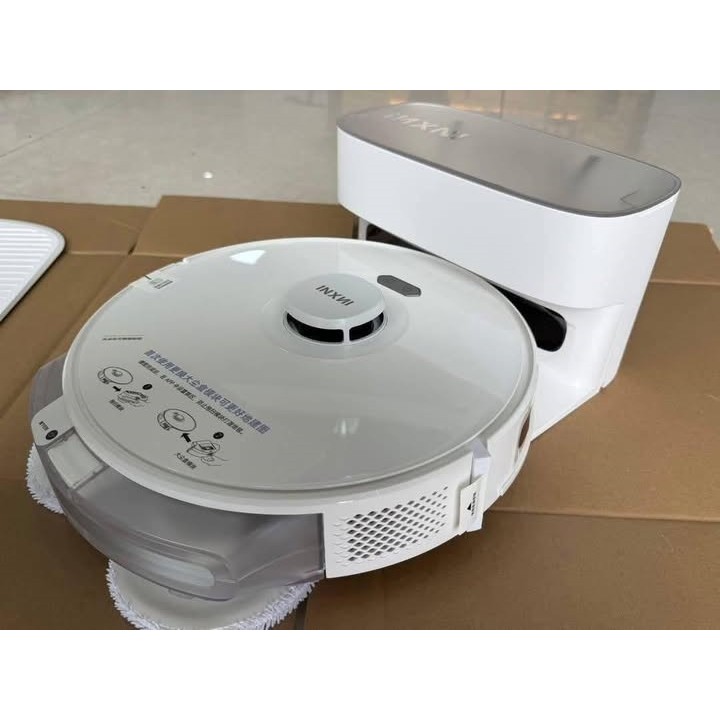 INXNI X3 Robot hút bụi lau xoay 360, Phiên bản Quốc tế, Phần mềm tiếng Việt, Robot nói tiếng việt