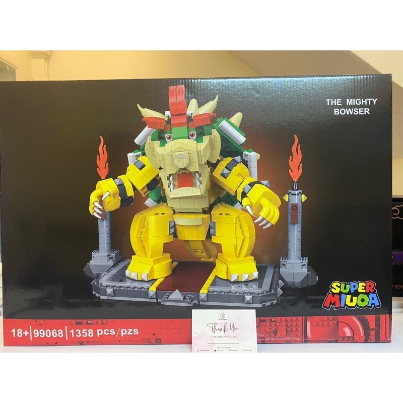 (new) Mô Hình Đồ chơi 99068 71411 Mô hình The Mighty Bowser Super Mario - Xếp hình thông minh