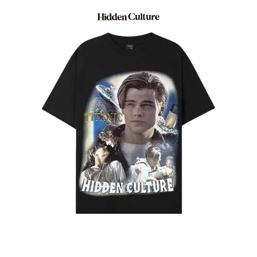Áo Thun Oversize Hidden Culture - TITANIC T-shirt - Black