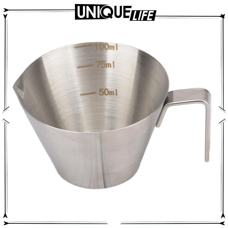 Cốc rót Espresso Bình đựng cốc bằng thép không gỉ Phụ kiện Espresso Cốc đo Espresso có tay cầm Espre