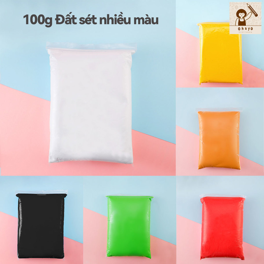 [Mua 2 Giảm 1%] Đất Sét Tự Khô Màu Sắc Trẻ Em,Đất Sét Khô Tự Nhiên,Đất Sét Nặn An Toàn,Không Phai, K