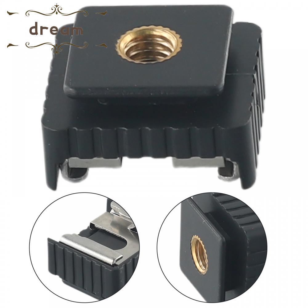 [dreamlife]Flash Hot Shoe Mount Adapter To  1/4” Thread Screw For Studio Light Stand Tripod