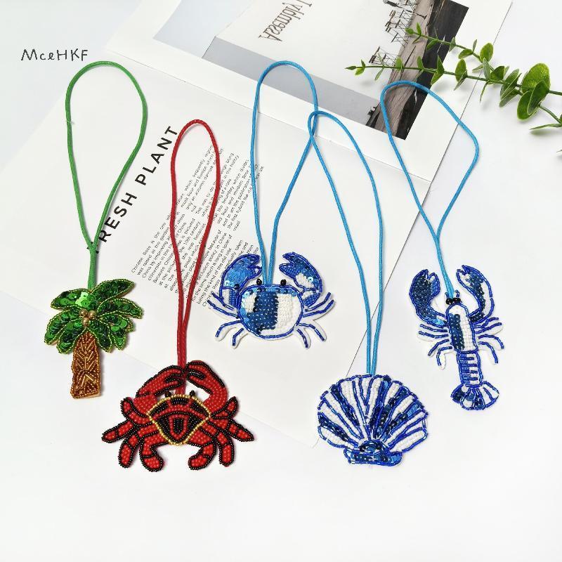 MceHKF - Hạt cây dừa cua, dây treo và miếng dán túi phụ kiện mới