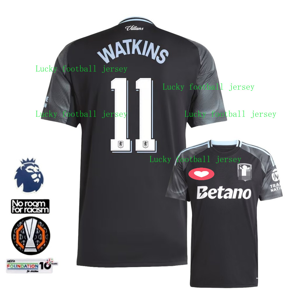 Áo Thun Nam Phiên Bản Away Cổ Điển Aston Villa