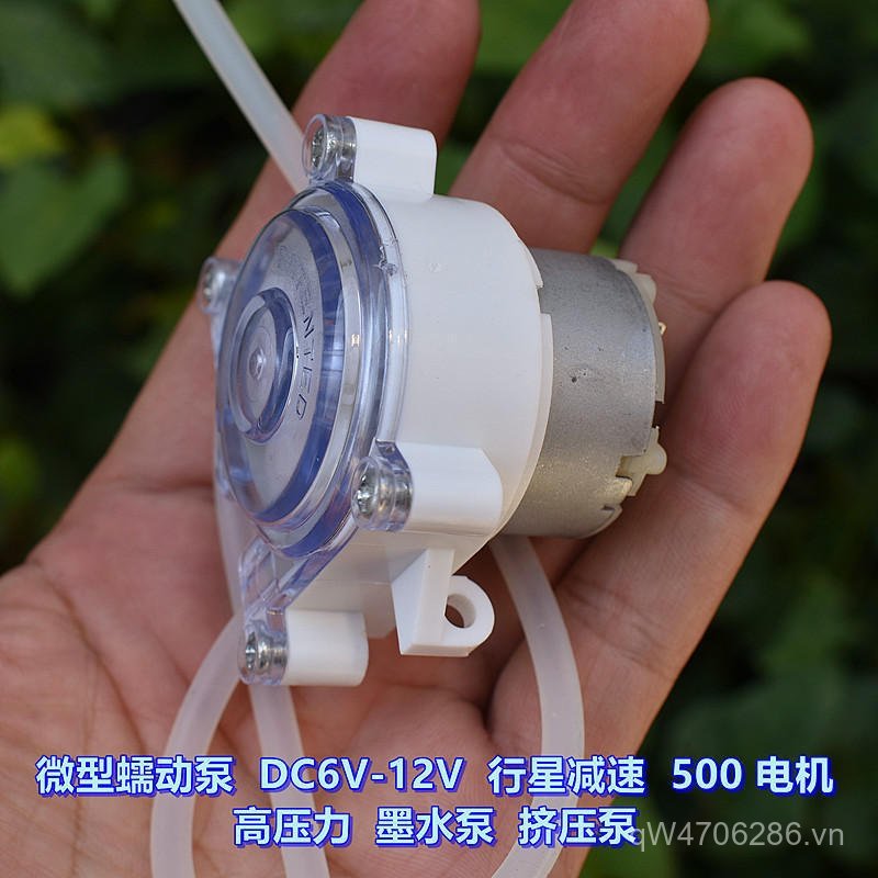 Máy bơm đùn động cơ Planet Gear Speed 500 Máy bơm siêu nhỏ mực áp suất cao DC6V-12V H36S