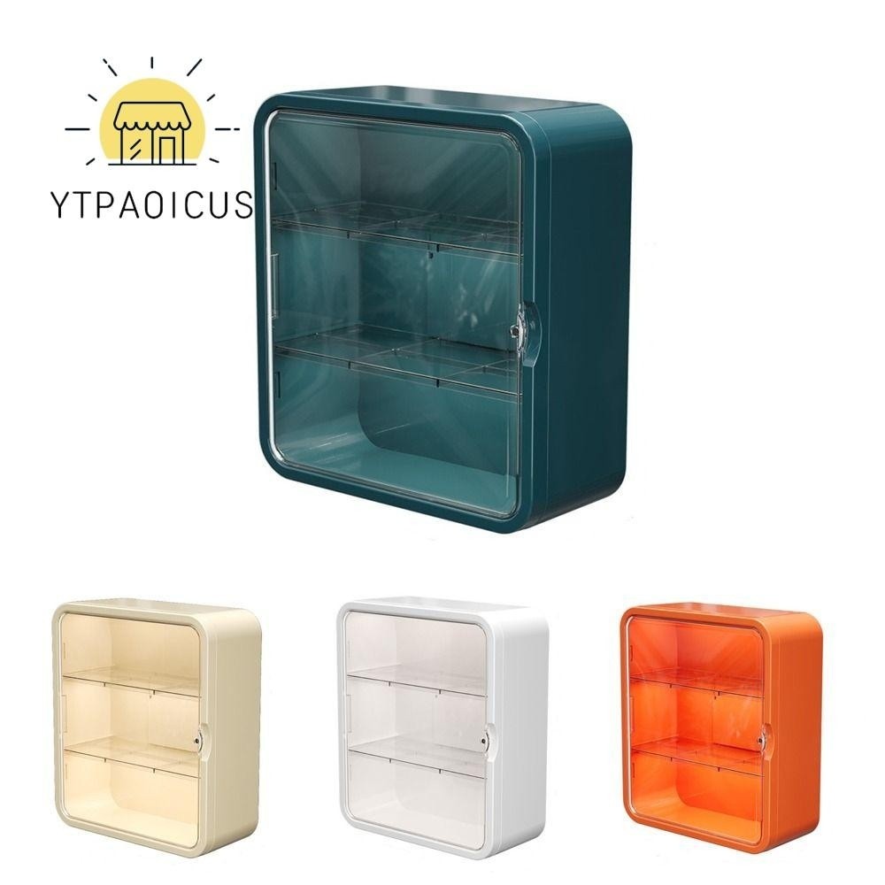 YURUYI Wall Mounted Medical Cabinet Home Installation High Capacity Medicine Organizer No Drilling I