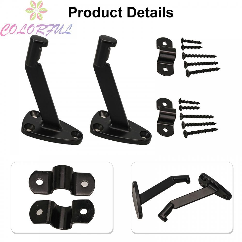 【COLORFUL】Adjustable Aluminum Brackets for Staircase Handrails 80lbs Load Capacity