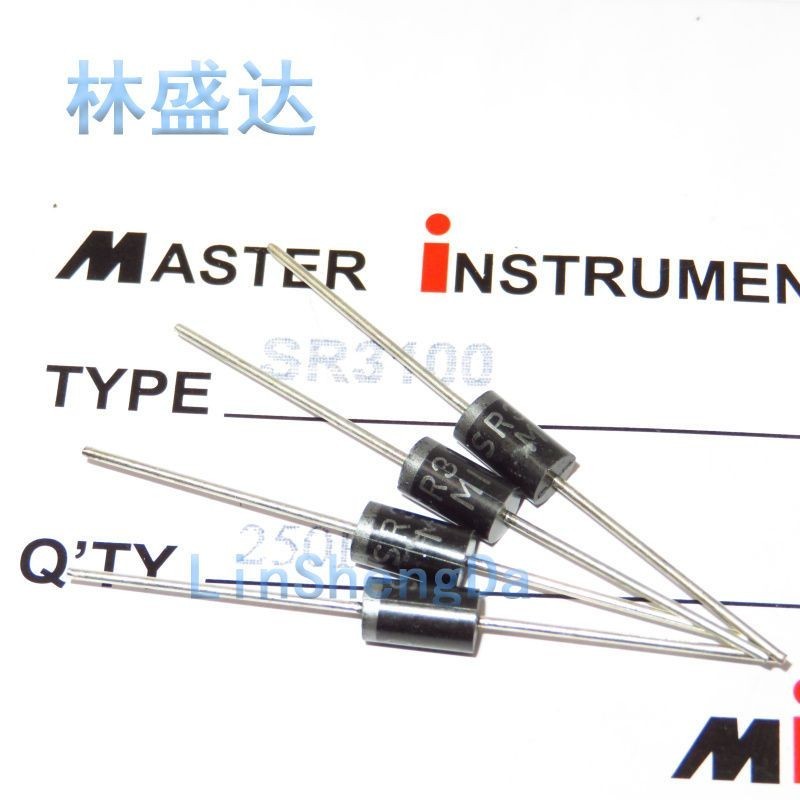 IN4007 4007 Diode chỉnh lưu 1N4007 1A1200V Diode nội tuyến Công suất cao lN