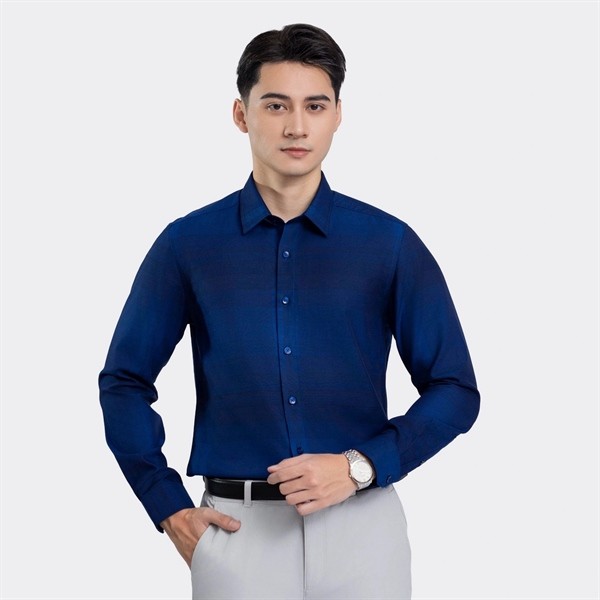 Áo Sơ Mi Kẻ Chìm Nam Aristino ALS00303 slimfit