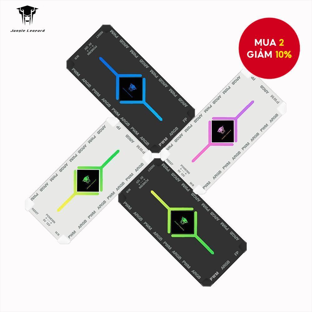 Bộ điều khiển quạt CPU New New Jungle Leopard Smart Hub 5V 3PIN ARGB 4 Pin PWM 9 cổng, với điều khiể