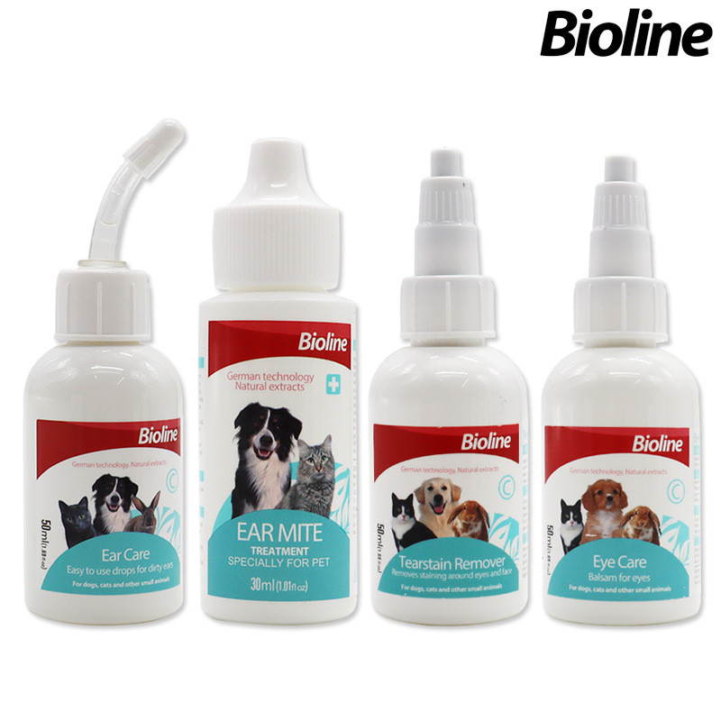 Bioline Pet Eye Drops Cho Chó Mèo Teddy Muppets Làm Sạch Mắt Đồ Dùng Cho Thú Cưng 50ml Rửa Mắt 1119y