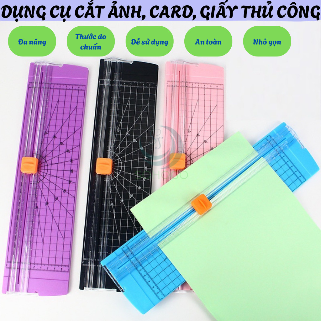 Bàn Cắt Giấy 2 Chiều Mini Khổ A4 | A5, Bàn Cắt Giấy Lưỡi 2 Chiều Cắt Được Giấy A4 dọc