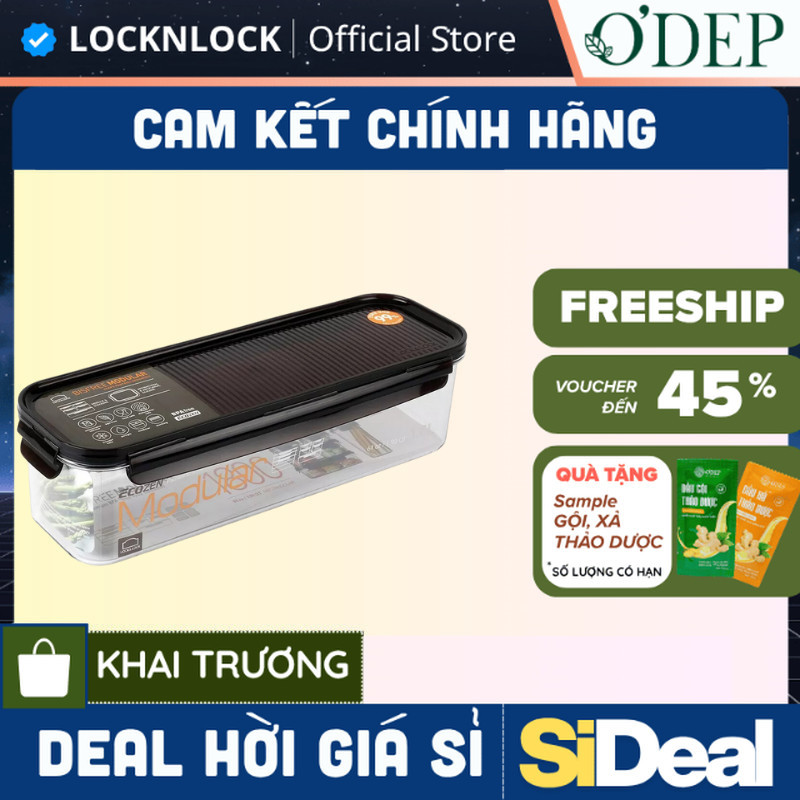 Hộp bảo quản thực phẩm LocknLock Bisfree Modular dung tích 1.8L Chính hãng BF410 - SIDEAL SIO