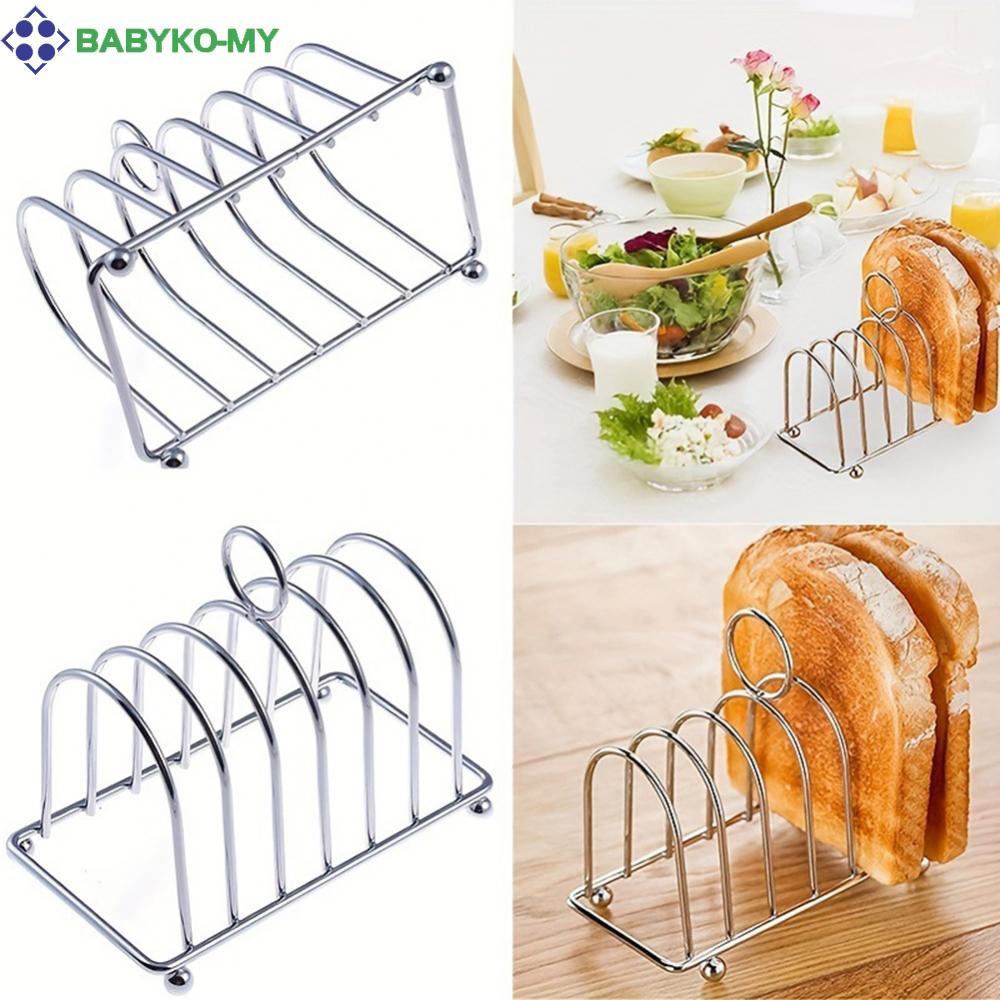 Giá đỡ bánh mì Erving Giá đỡ ăn cho gia đình / nhà hàng Thép không gỉ với 6 khe cắm