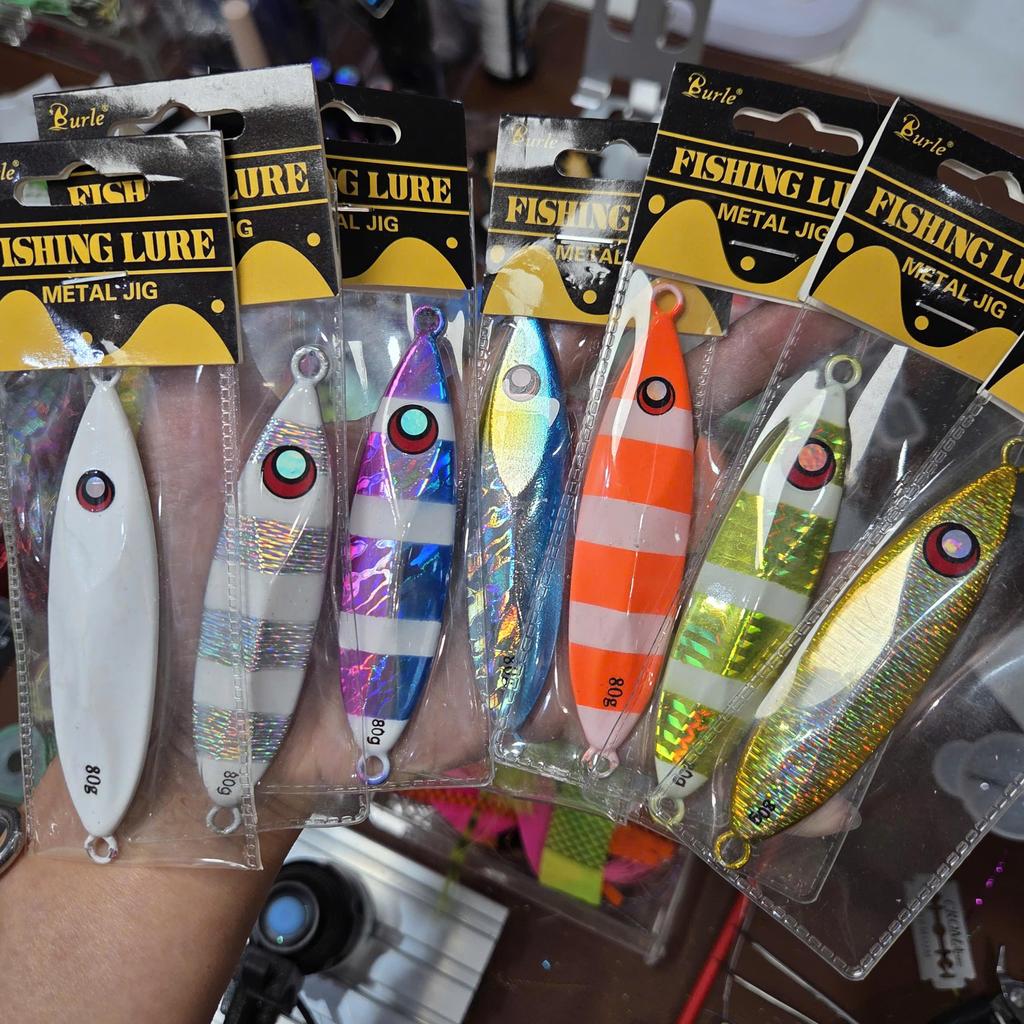 Mồi câu cá jigging dạ quang MJ07, dáng ngắn