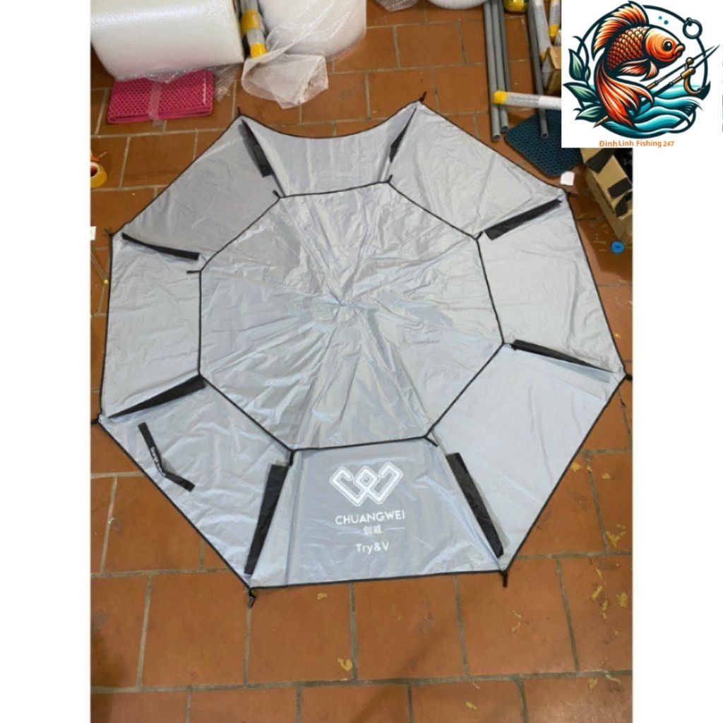 Vải ô thay thế - Vải dù thay thế cho ô câu cá Hãng Chuangwei Try&V hoặc YG , 5 lớp vài chống thấm, c