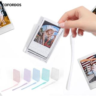 Hộp lưu trữ hình ảnh COFORDOS, Bộ sưu tập Giltter Album ảnh 3 inch, Khung ảnh thẻ tên trong suốt Camera tức thì cho Instax mini 12 / 11