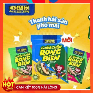  Combo 10 Xúc Xích Tiệt Trùng Heo Cao Bồi Cuốn Cuốn Rong Biển và Cuốn Cuốn Sốt Kem Trứng Cà Chua  Thanh Phô Mai Hải Sản 