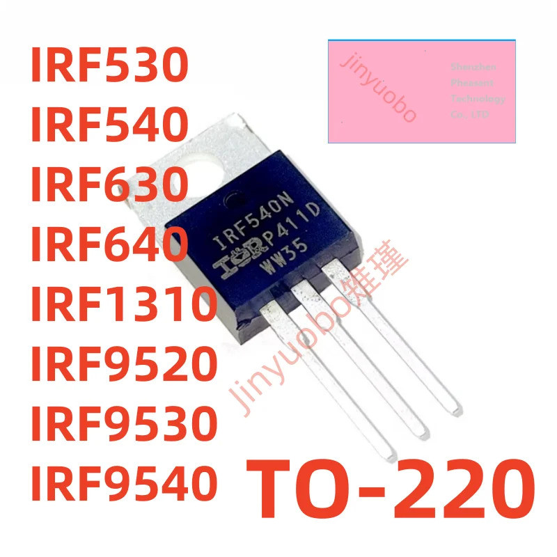 5 Chiếc IRF530 IRF540 IRF630 IRF640 IRF1310 IRF9520 IRF9530 IRF9540 TO-220 Hiệu Ứng Trường Transisto
