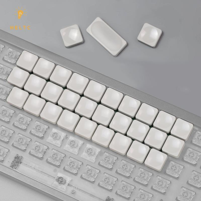 [HELTC] 10 chiếc Keycap PBT cấu hình thấp CFX màu trắng cho Chosfox LCK Low Profile MX Switch Bàn ph
