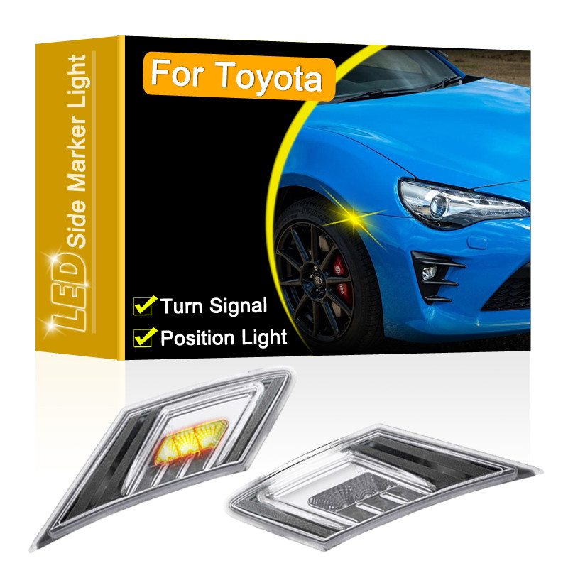 12V Ống Kính Trong Suốt LED Bên Đánh Dấu Đèn Hội Cho Xe Toyota GT86 FT86 2013-UP Blinker Bật Tín Hiệ