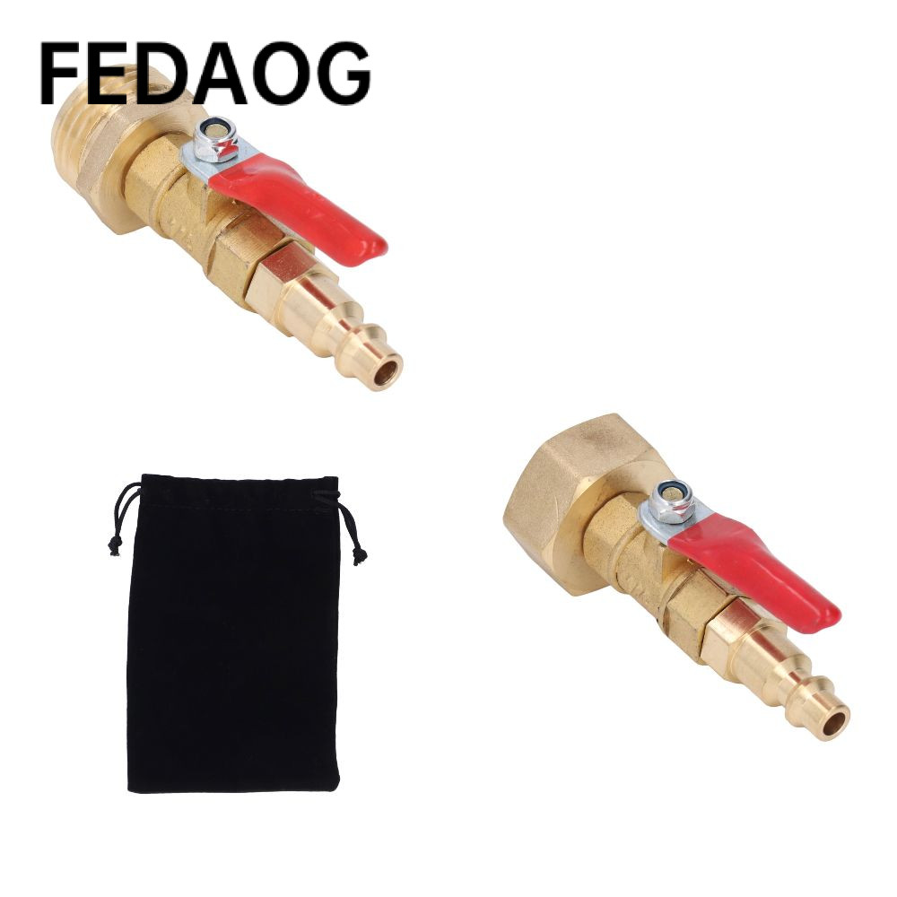 FEDAOG Đồng Thau Winterize Blowout Adapter, 3 / 4in Nam GHT Ren Đồng Tưới Vườn Khớp, Nước Đông Nam /