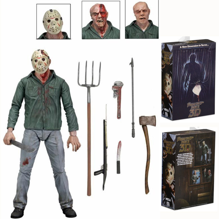 NECA Black Friday Part 3 D Phiên bản JASON JASON Deluxe Edition Hình Mẫu