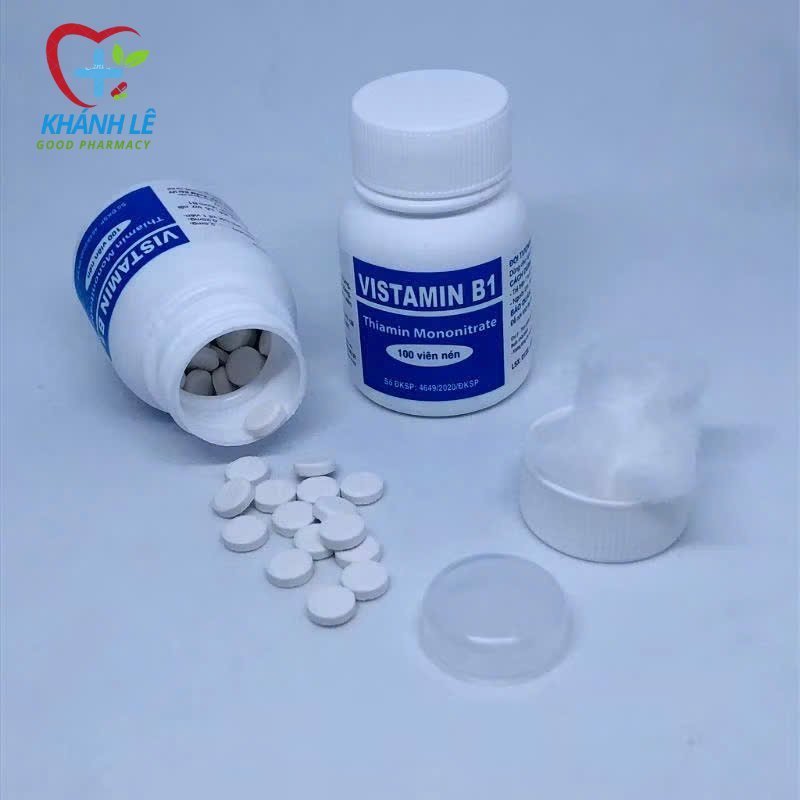 Vitamin B1 - Bổ sung vitamin B1 cho cơ thể, giúp ăn ngủ ngon, gội dầu kích thích mọc tóc- lọ 100 viê