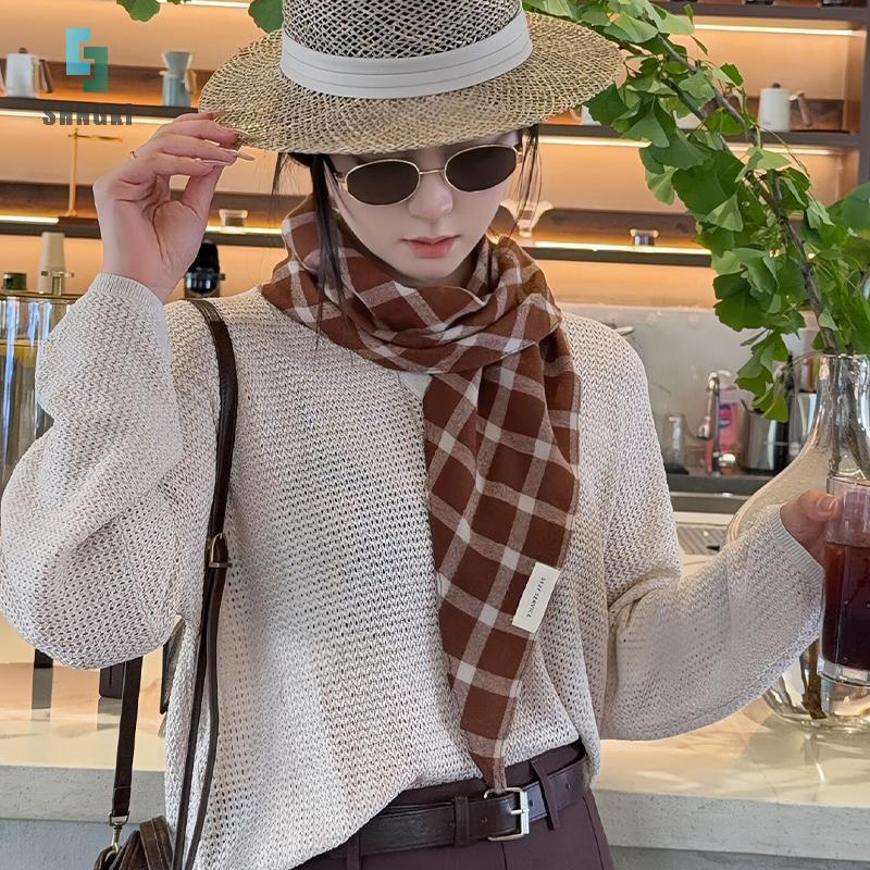 Khăn quàng cổ tam giác Melard Retro cao cấp, ấm áp cho mùa lạnh - mới