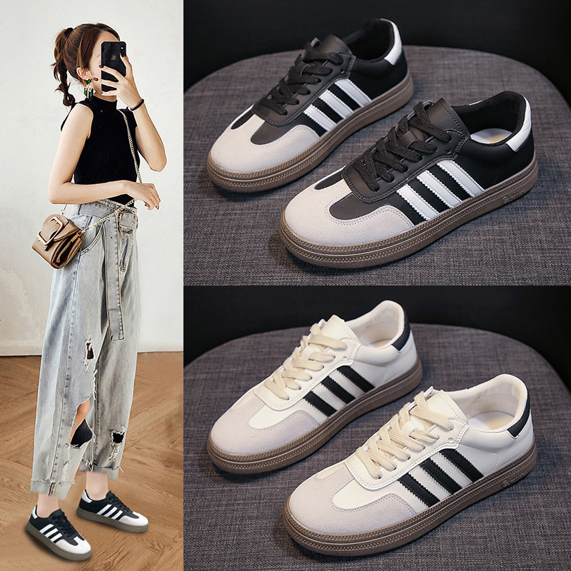 Women's Lace-Up Shoes Fashion Korean Style Spring Training Shoes Student Flat Shoes