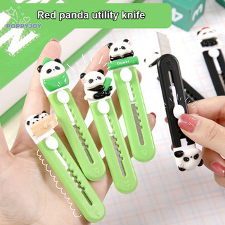 [poppyjoy] Máy cắt tiện ích hình gấu trúc hoạt hình dễ thương Máy cắt tiện ích di động sắc nét Máy cắt giấy văn phòng sinh viên