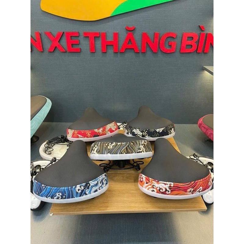 Yên Xe Điện Asama, Sonsu ,Hitasa.. phối hoạ tiết thời trang hot trend - Bộ yên trước sau xe đạp điện