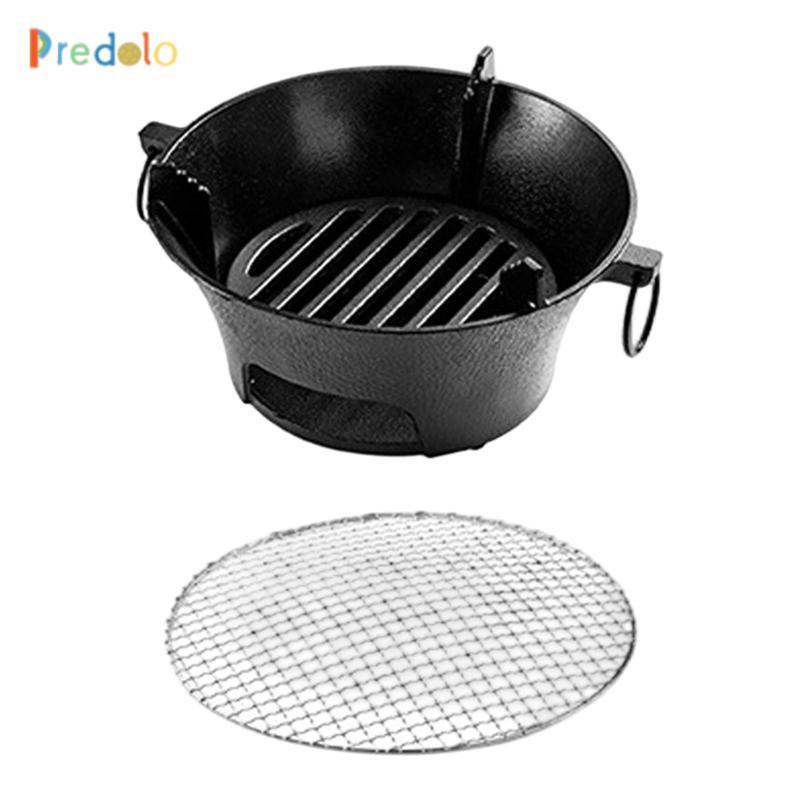 Bếp Cắm Trại Mini BBQ Than Nướng Bên Ngoài Đi Bộ Đường Dài Than Hibachi Nướng