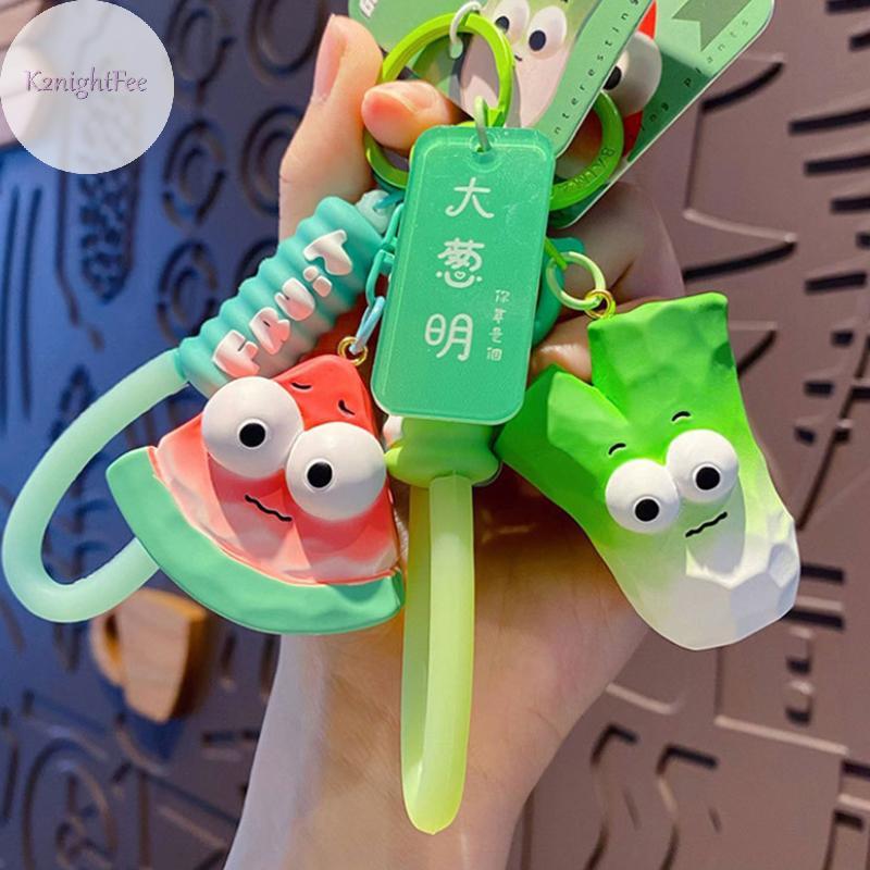 K2nightFee Hoạt Hình Sáng Tạo Quirky Rau Quả Series Móc Khóa Mặt Dây Chuyền Ba Lô Trang Trí Quà Tặng
