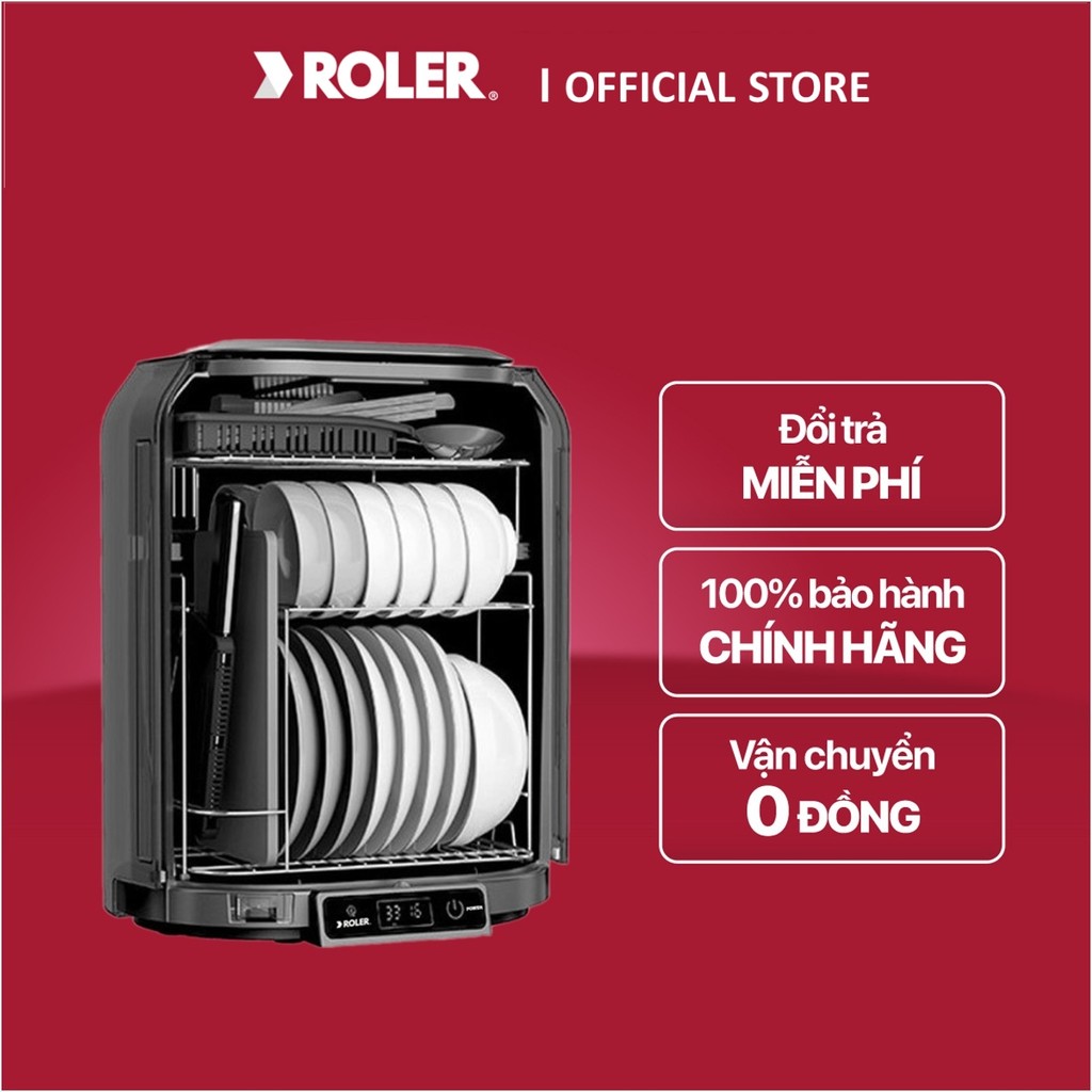Máy sấy bát đa năng Roler RDD-1112, 56 lít, thép không gỉ, 3 tầng/4 ngăn