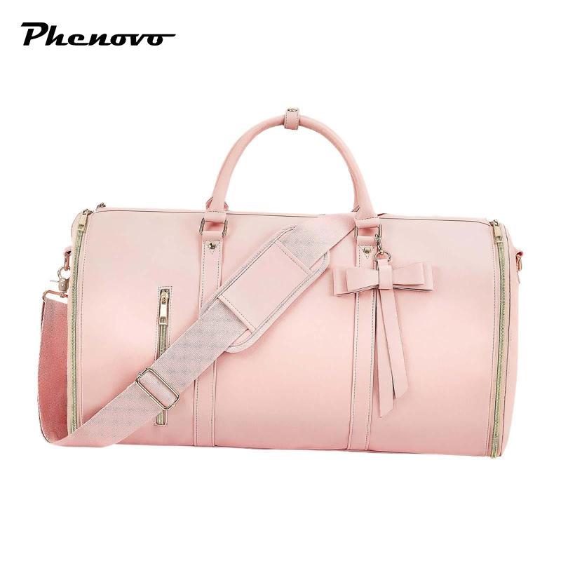 [phenovo] Túi Duffel may mặc nữ Túi Duffel du lịch đa chức năng cho kỳ nghỉ kinh doanh