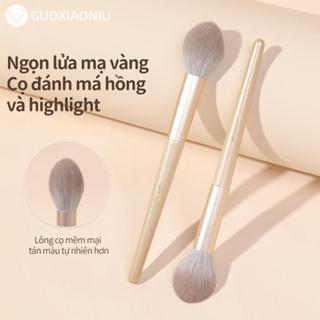 Bộ cọ trang điểm GUOXIAONIU, để làm nổi bật & phấn má hồng, Đầu cọ nhọn chính xác, Lông mềm và mịn, Ứng dụng đều tự nhiên, Dụng cụ trang điểm không gây kích ứng, Trang điểm chất lượng Brus