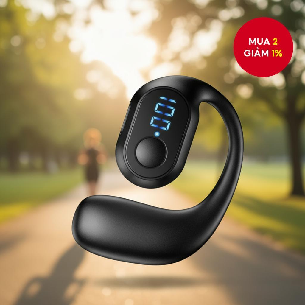 KY2 Pro Tai nghe đơn không dây Bluetooth 5.3 Pin siêu bền, có micro cho doanh nhân