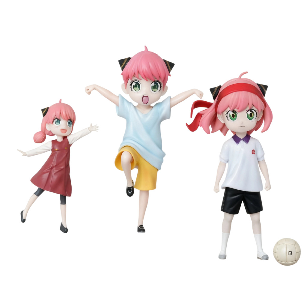 Spy x Bộ đồ tập luyện gia đình Anya Soccer Anya Rèn Anya Anime Hình Mô hình sưu tập Tượng