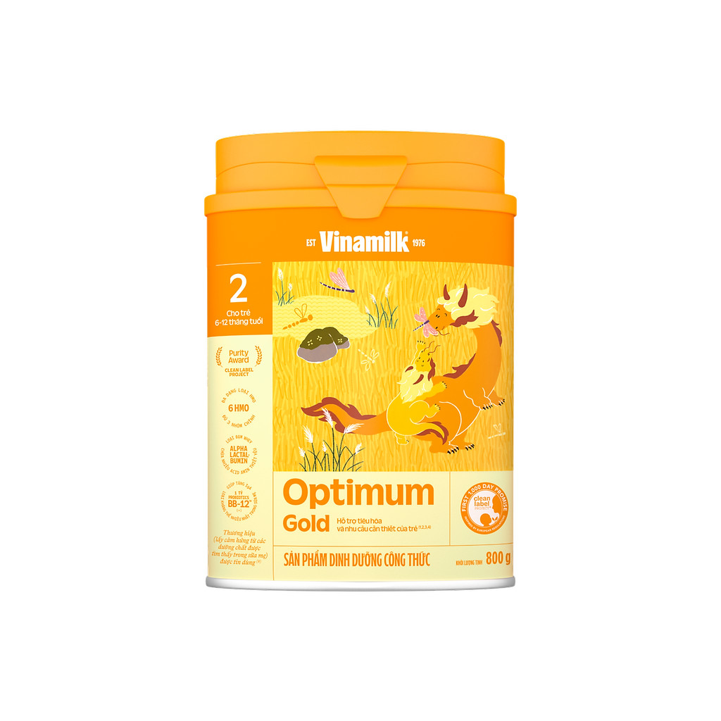 Sữa bột Vinamilk Optimum Gold 2 800g
