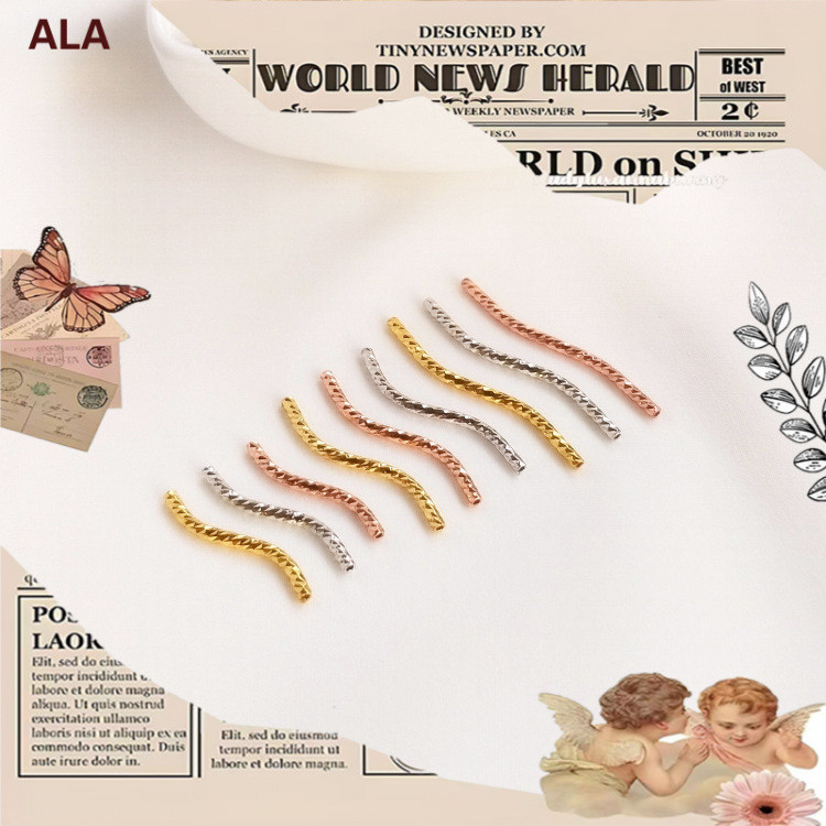 💖Phụ kiện trang sức DIY💖Trang sức khuỷu tay mạ vàng trắng và hồng, DIY handmade với hạt chất liệu ca