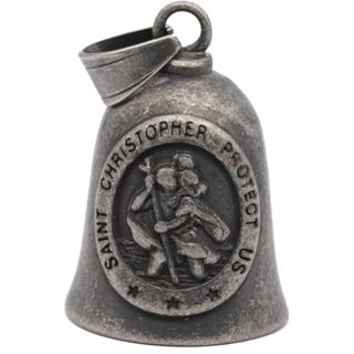 Saint ST. Christopher Protect Us Xe Máy Bells W / Móc Treo Cho Xe Đạp, Phụ Kiện Chuông Rider Hạng Nặng & Móc Chìa Khóa Cho May Mắn