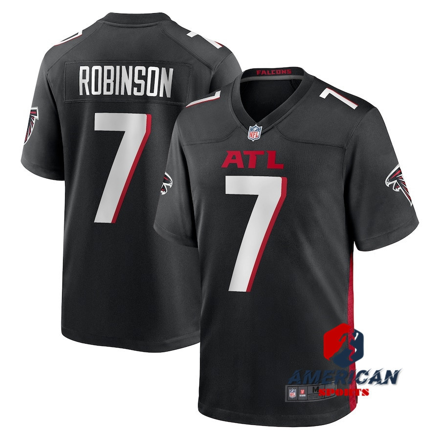 KK Nam Atlanta Falcons Bijan Robinson Số 7 2023 - Áo Đấu NFL Vòng Draft Đầu Tiên