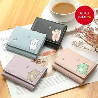 Ví nữ 2024, thời trang, da PU, chất lượng cao, ví ngắn, túi đựng thẻ, thương hiệu sang trọng.