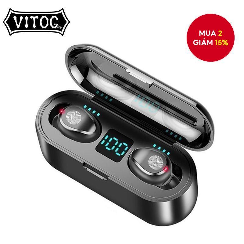 Tai nghe không dây Vitog F9TWS Màn hình LED Tai nghe chất lượng cao có micrô | BigBuy360 - bigbuy360.vn
