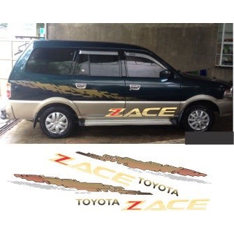 zace, Tem dán xe ô tô toyota Zace phong cách thể thao, phù hợp các xe, 7 chỗ, ford đời cũ, huyndai, 